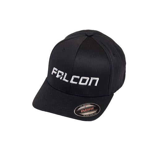 Falcon Shocks Curved Visor Hat - Black/silver - Sm/md