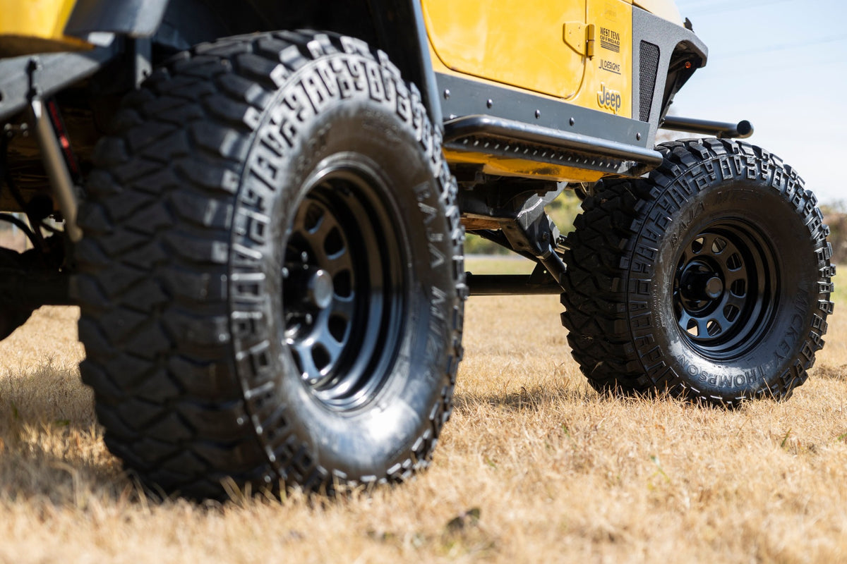 Rough Country Steel Wheel | Black | 16x8 | 5x4.5 | 3.30 Bore | -6