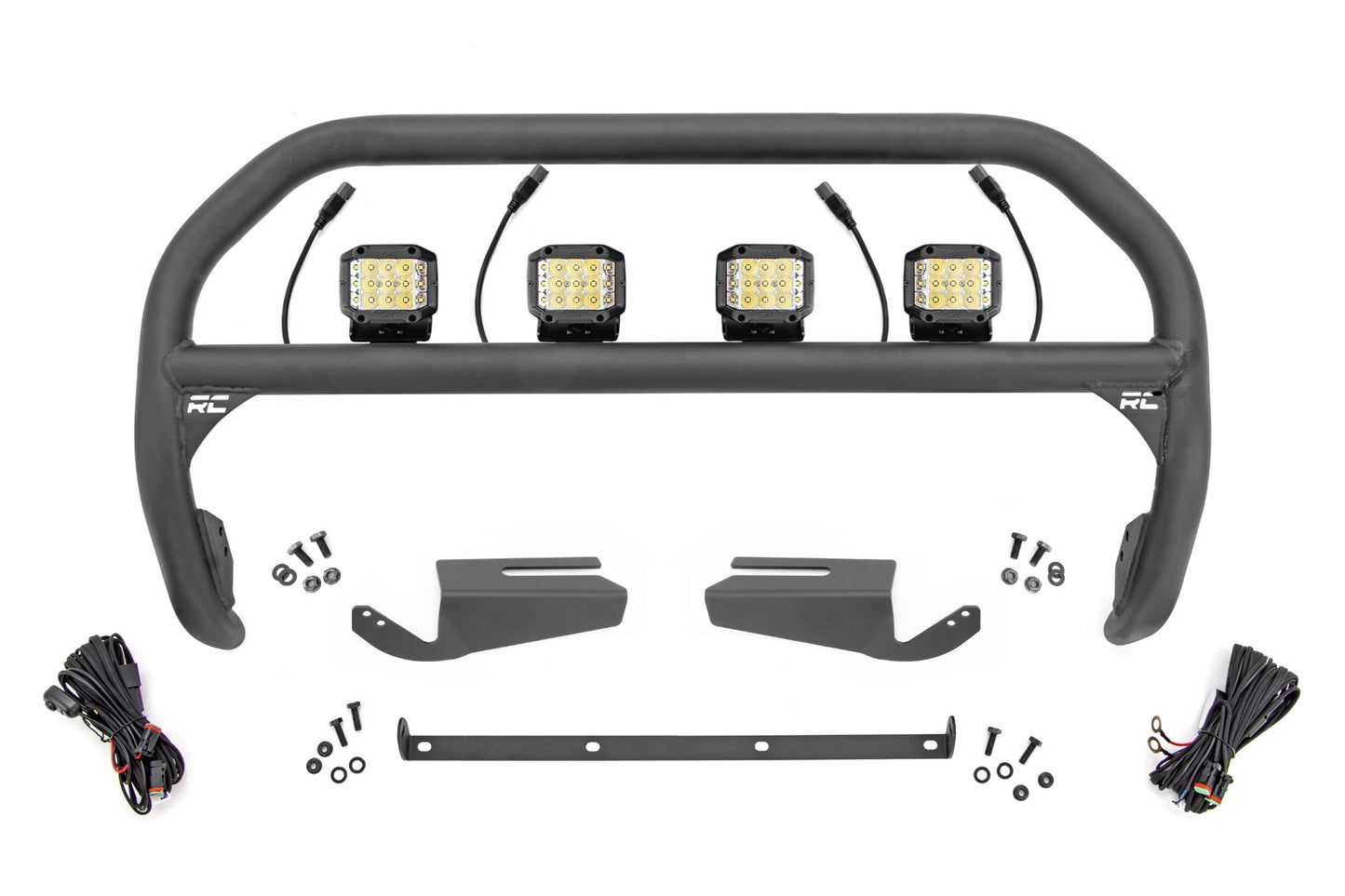 Nudge Bar | 3 Inch Wide Angle Led (x4) | Oe Modular Steel | Ford Bronco (21-26)