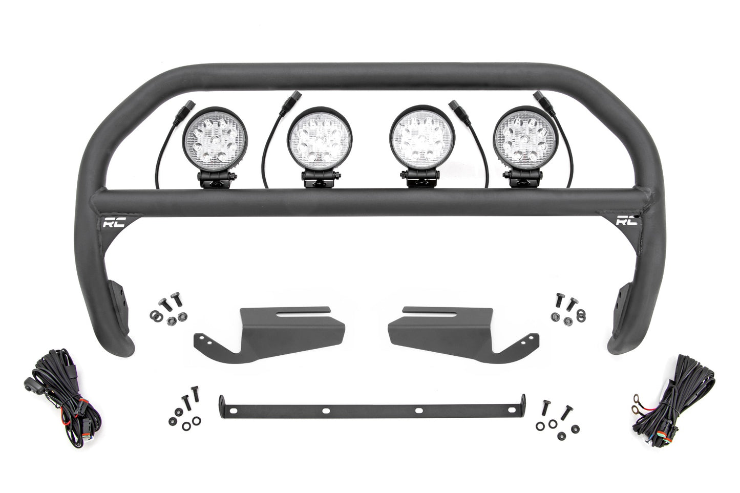 Nudge Bar | 4 Inch Round Led (x4) | OE Modular Steel | Ford Bronco 4WD (21-26)