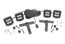 Quad LED Light Kit | Cowl Mount | 2" Black Pairs | Spot | Jeep Gladiator JT/Wrangler JL (18-26)