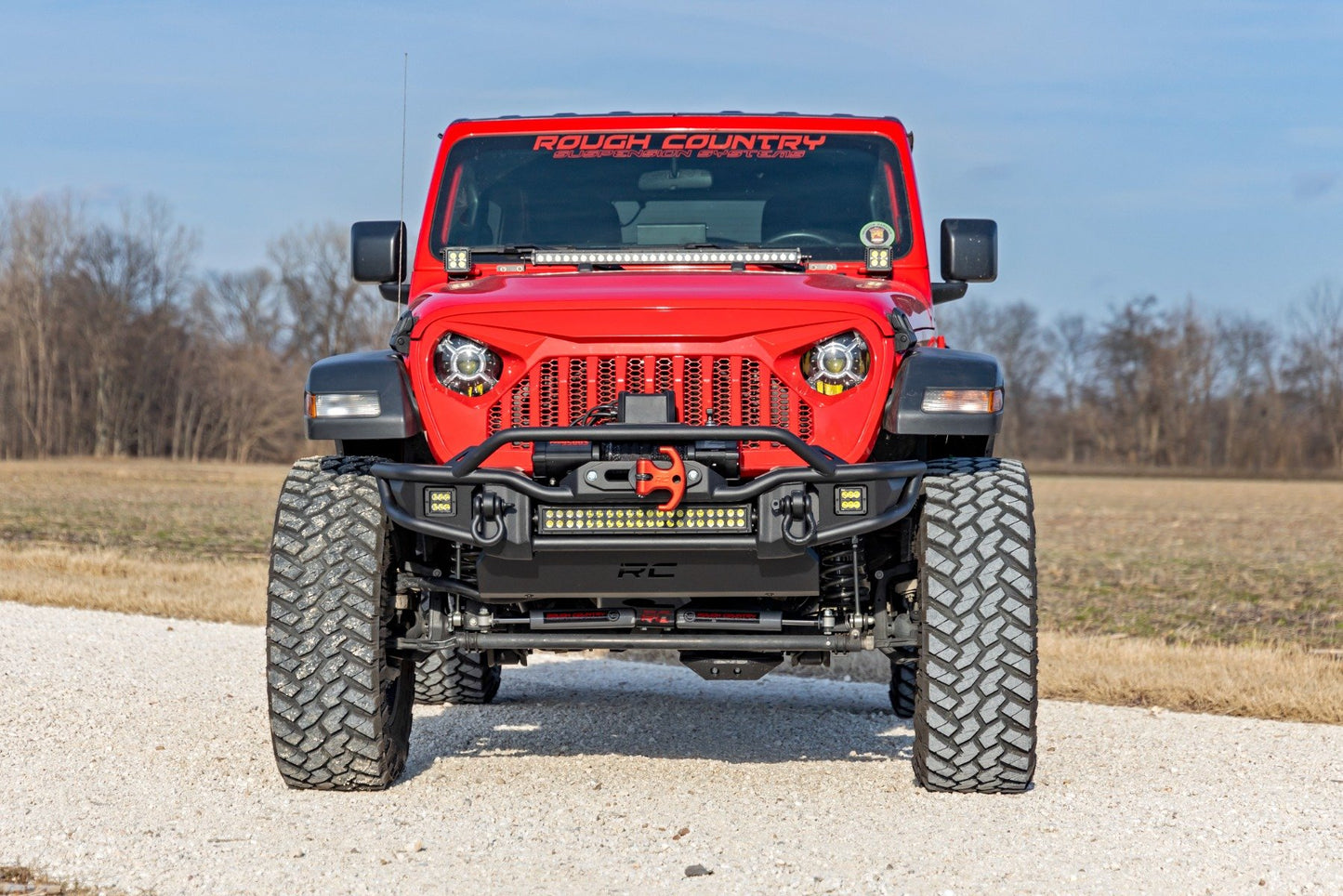 Rough Country 3.5 Inch Lift Kit | C/A Drop | FR D/S | M1 | Jeep Wrangler Unlimited (2024-2026)