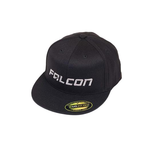 Falcon Shocks Flat Visor Hat - Black/silver - Lg/xl