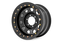 Rough Country Steel Simulated Beadlock Wheel | Black | 15x8 | 5x4.5 | 3.30 Bore | -19