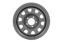 Rough Country Steel Wheel | Gray | 15x10 | 5x4.5 | 3.30 Bore | -39
