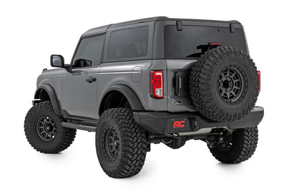Rough Country Nerf Steps | 3-Inch Tube | 2-Door | Ford Bronco 4WD (2021-2026)