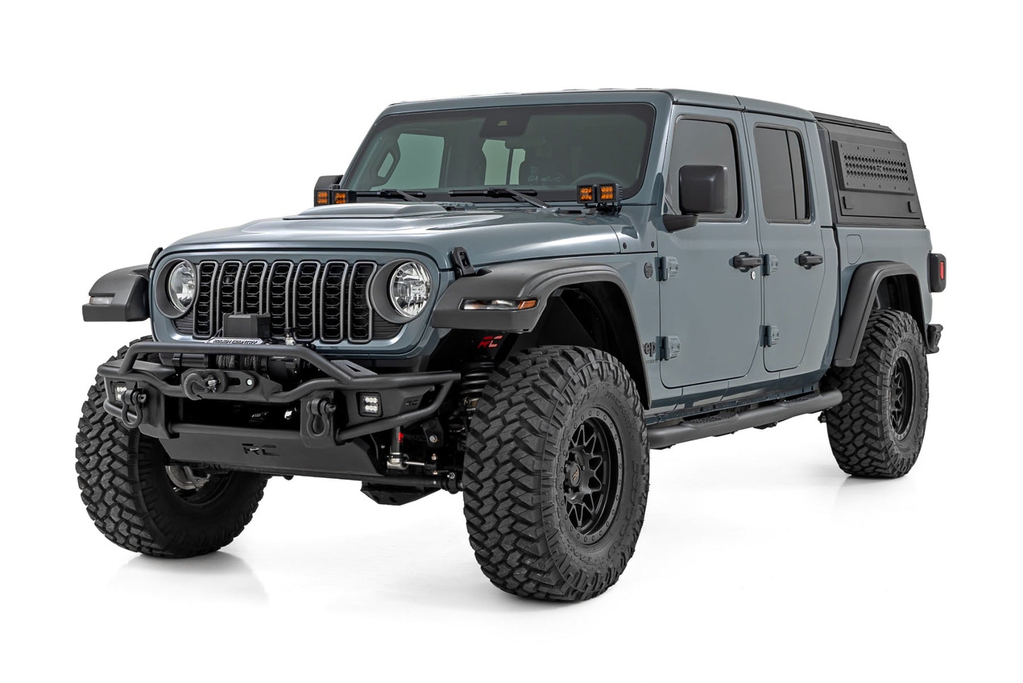 Rough Country Nerf Steps | 3-Inch Tube | Jeep Gladiator JT 4WD (2020-2026)
