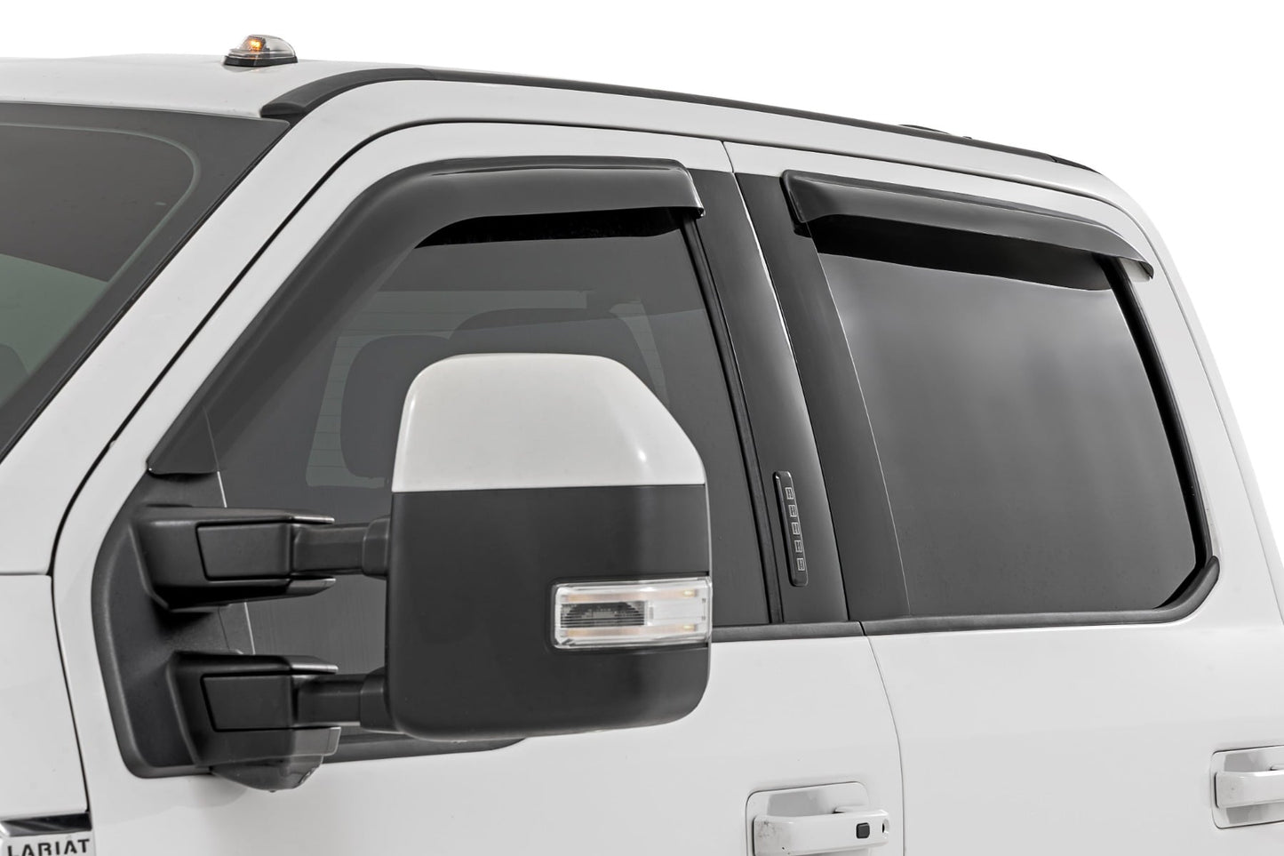 Side Window Deflectors | Tape On Rain Guard | Ford F-150/Lightning/F-250/F-350/Raptor (15-26)