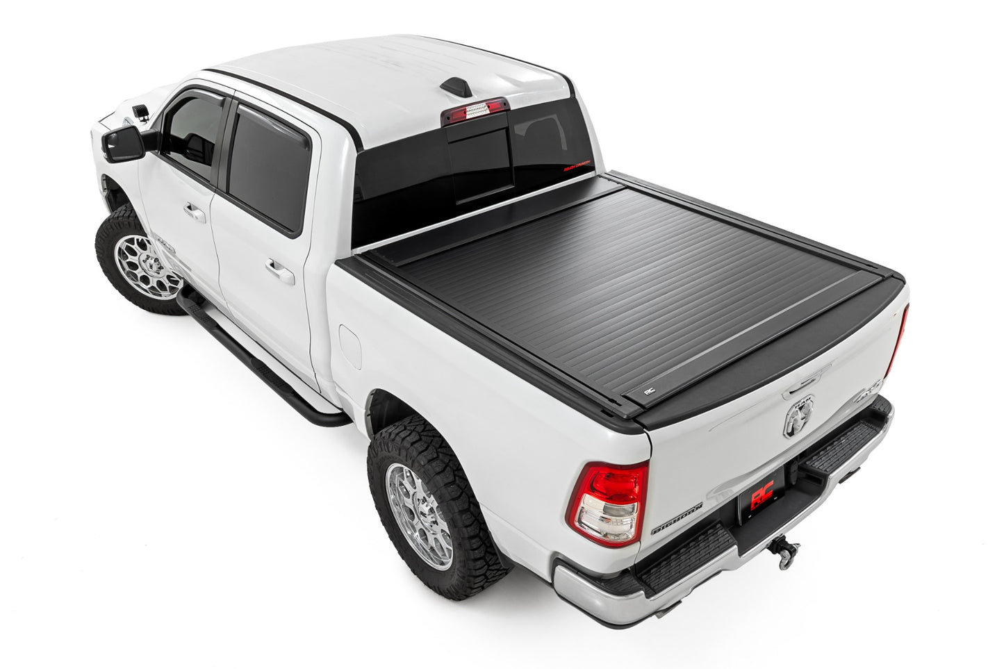 Rough Country Manual Retractable Bed Cover | 5'7" Bed | Ram 1500 (2019-2026)/1500 TRX (2021-2024)