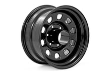 Rough Country Steel Wheel | Black | 15x8 | 5x4.5 | 3.30 Bore | -19