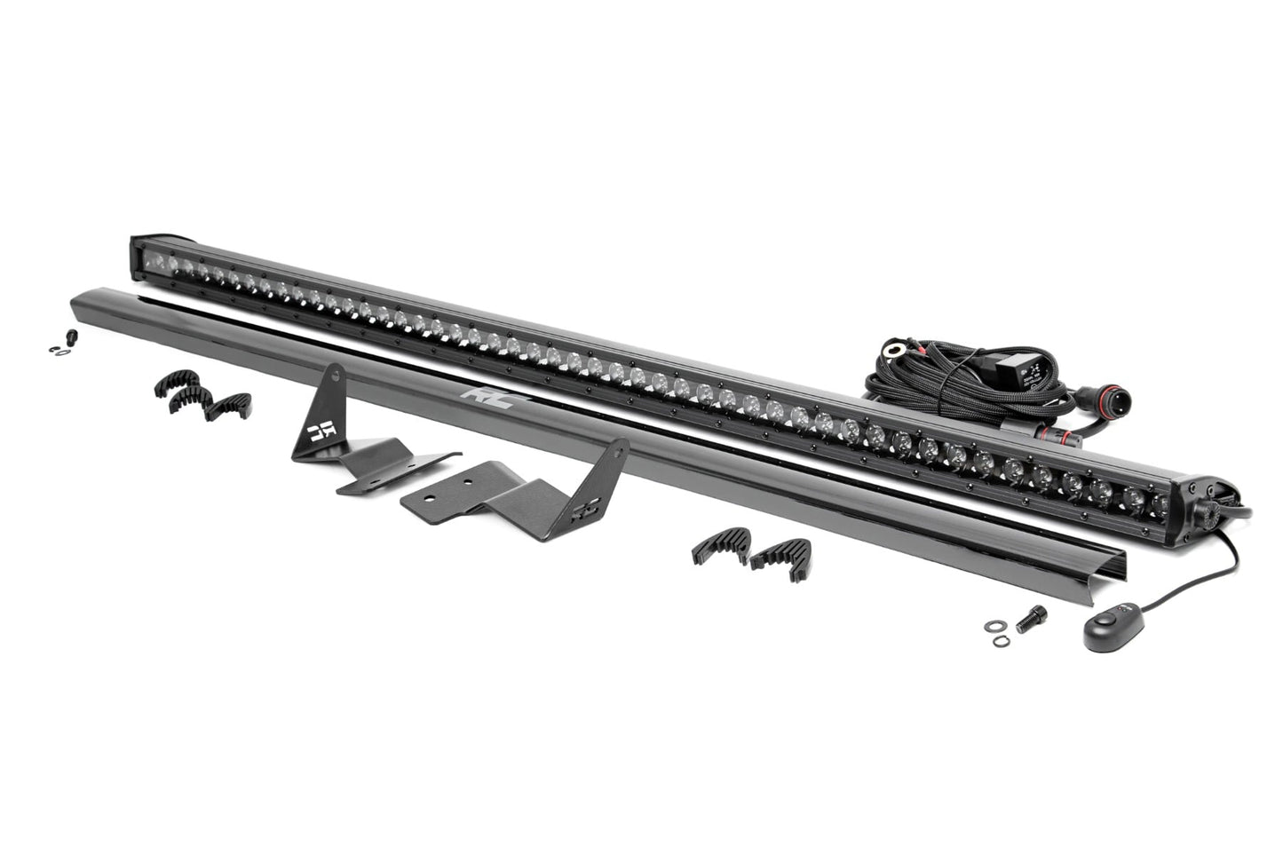 LED Light Kit | Upper Windshield | 50" Black Single Row | Ford Bronco (21-26)
