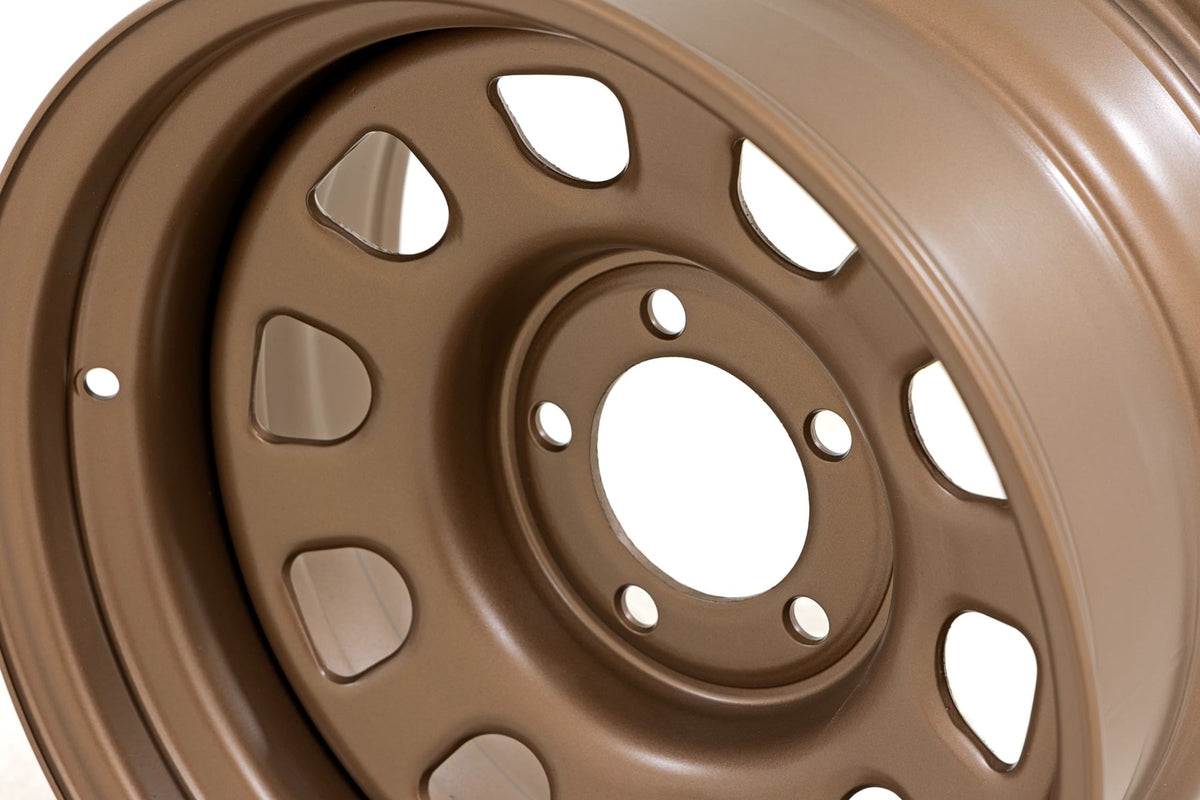 Rough Country Steel Wheel | Bronze | 15x8 | 5x4.5 | 3.30 Bore | -19