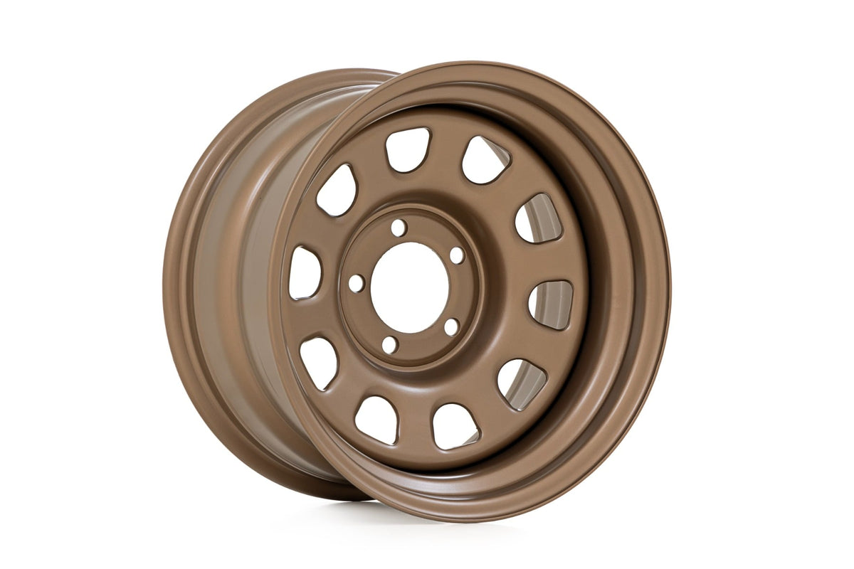Rough Country Steel Wheel | Bronze | 15x8 | 5x4.5 | 3.30 Bore | -19
