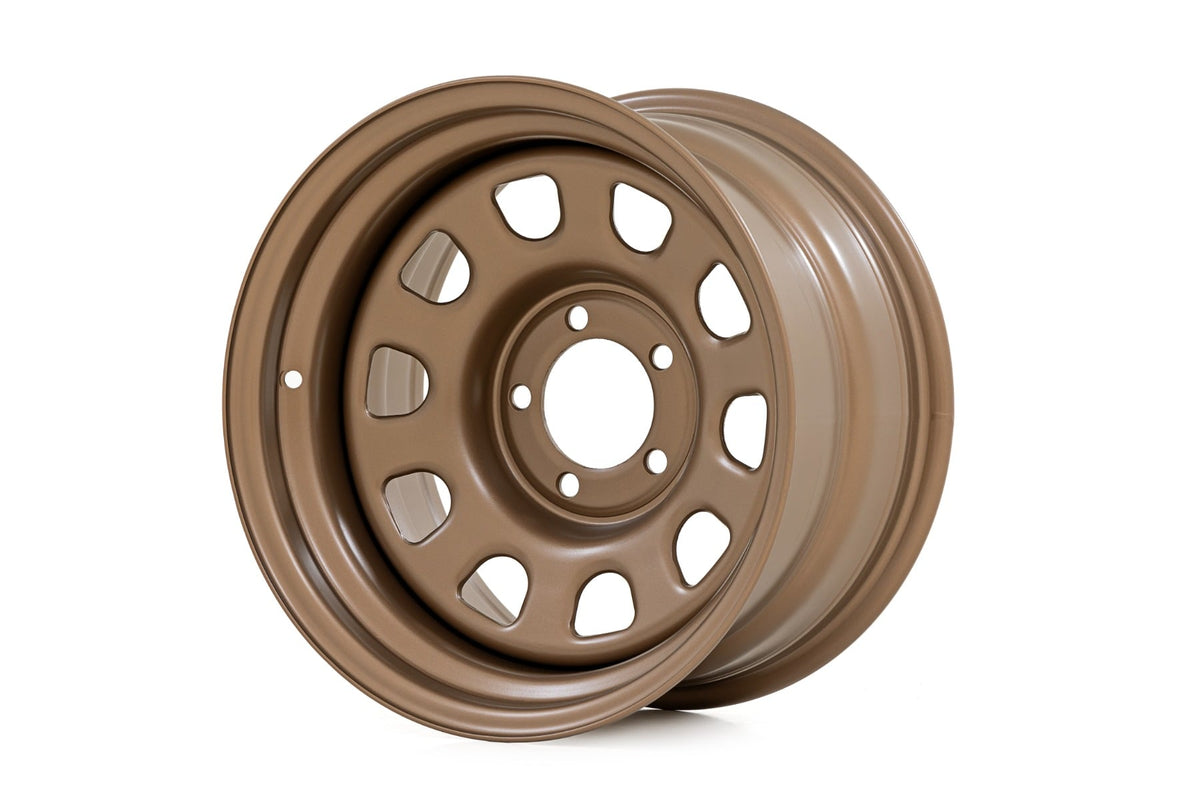 Rough Country Steel Wheel | Bronze | 15x8 | 5x4.5 | 3.30 Bore | -19