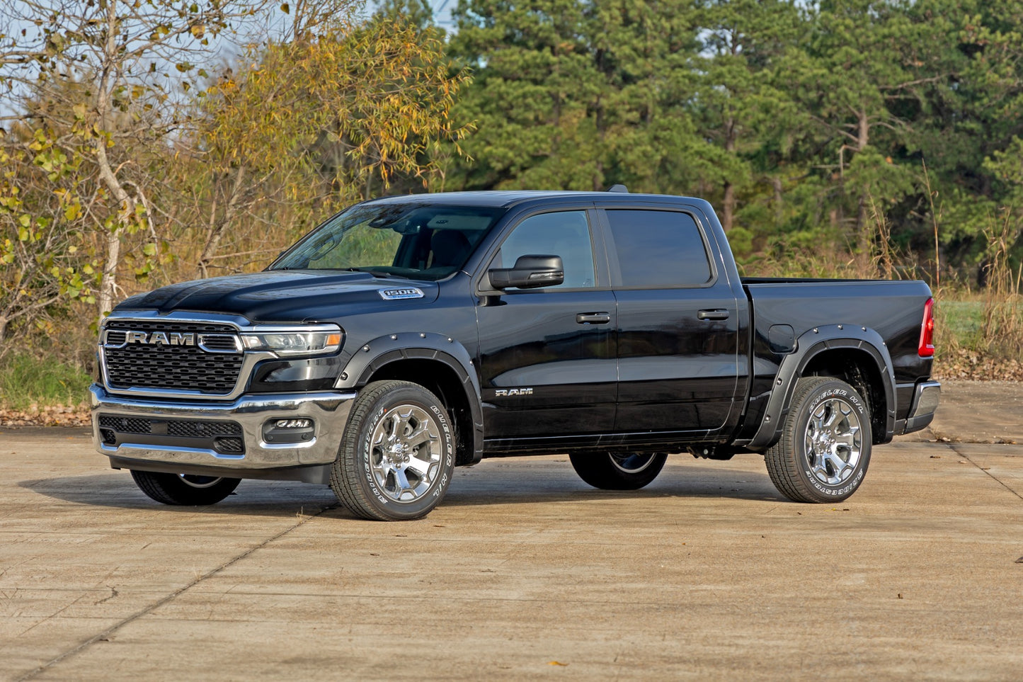 Rough Country Defender Fender Flares | PAU Granite Crystal | Ram 1500 2WD/4WD (2025-2026)