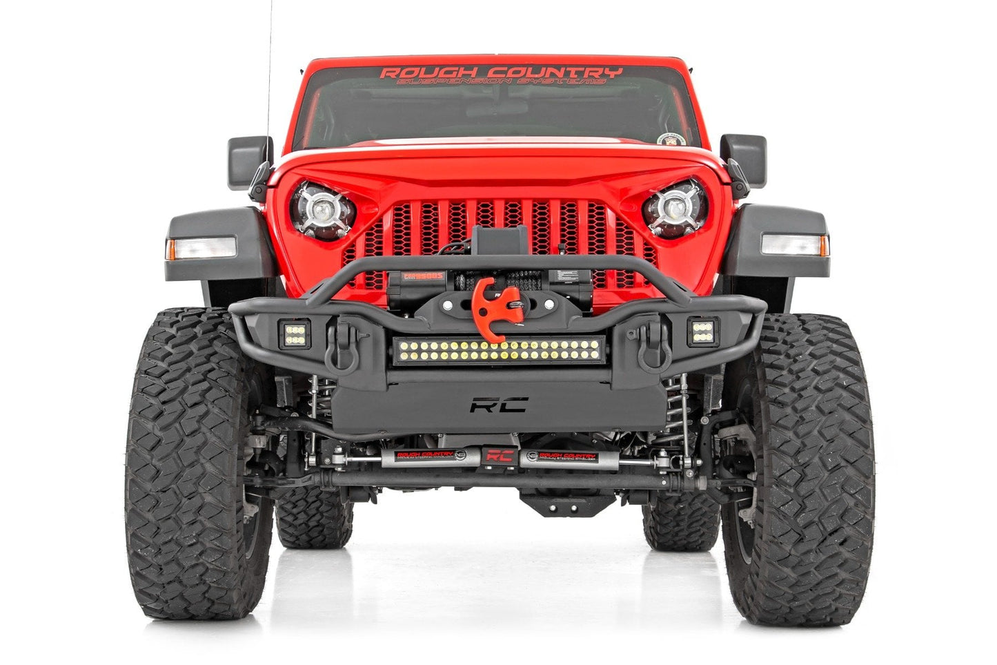 Rough Country 3.5 Inch Lift Kit | C/A Drop | FR D/S | M1 | Jeep Wrangler Unlimited (2024-2026)