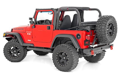 Rough Country Nerf Steps | 3-Inch Tube | Jeep Wrangler TJ (97-06)/Wrangler YJ (87-95)